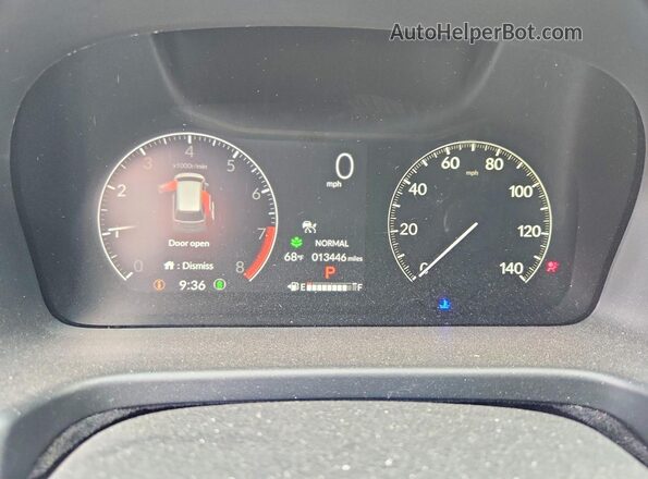 5FNRL6H75SB085506 2025 HONDA ODYSSEY Red ხელსაწყოთა პანელის ხედი