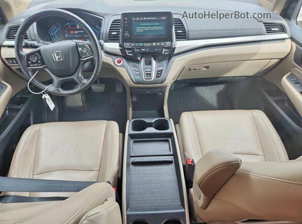 5FNRL6H76KB002164 2019 HONDA ODYSSEY Gray Dashboard view