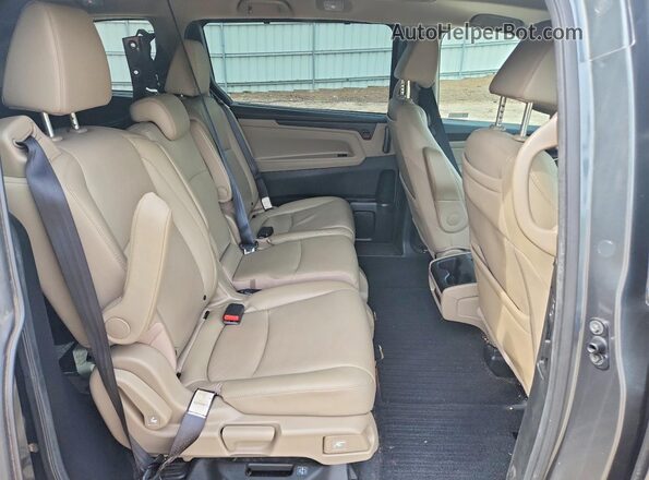 5FNRL6H76KB002164 2019 HONDA ODYSSEY Gray Rear interior view