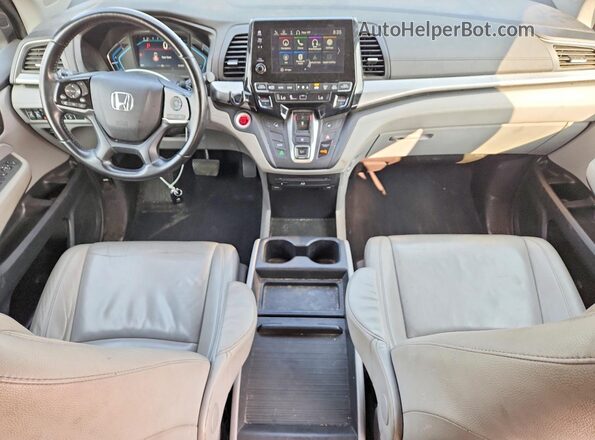 5FNRL6H76KB008076 2019 HONDA ODYSSEY Gray წინა პანელის ხედი