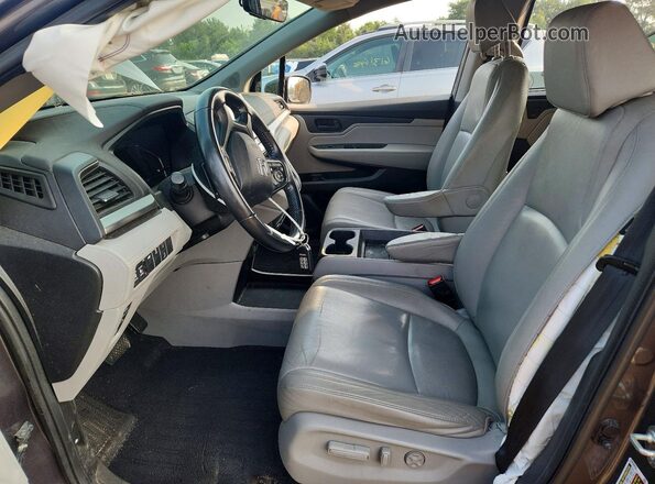5FNRL6H76KB008076 2019 HONDA ODYSSEY Gray წინა სალონის ხედი