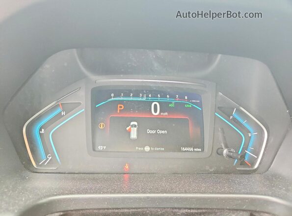 5FNRL6H76LB036719 2020 HONDA ODYSSEY White Widok zestawu wskaźników