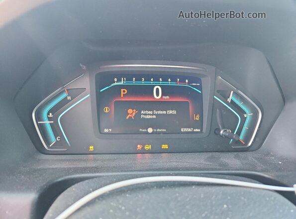 5FNRL6H76LB053858 2020 HONDA ODYSSEY Blue Widok zestawu wskaźników