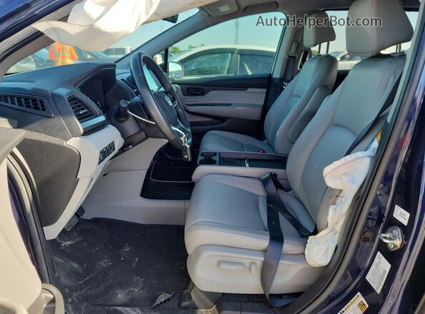 5FNRL6H76LB053858 2020 HONDA ODYSSEY Blue Widok wnętrza z przodu