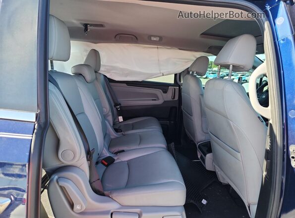 5FNRL6H76LB053858 2020 HONDA ODYSSEY Blue Widok wnętrza z tyłu
