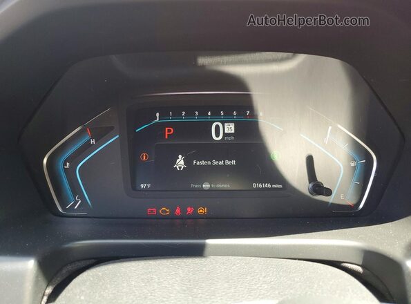 5FNRL6H76RB043825 2024 HONDA ODYSSEY Red Instrument cluster view