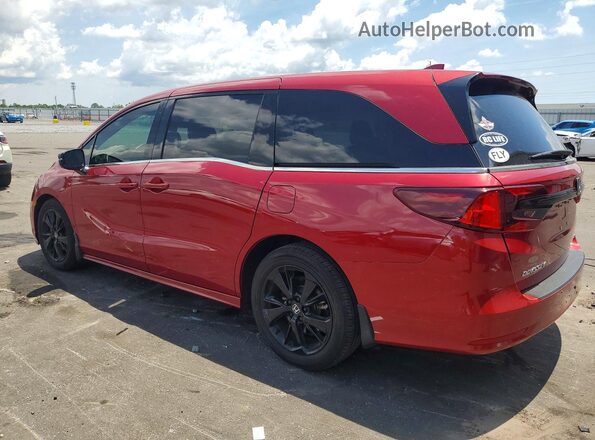 5FNRL6H76RB043825 2024 HONDA ODYSSEY Red Rear left