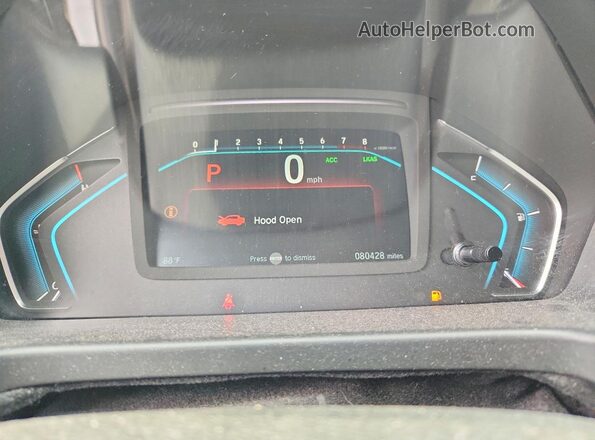 5FNRL6H77JB023653 2018 HONDA ODYSSEY Silver Vista del cuadro de instrumentos