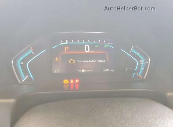 5FNRL6H77JB094626 2018 HONDA ODYSSEY Белый Вид щитка приборов