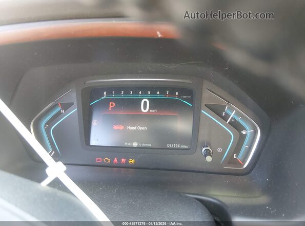 5FNRL6H77JB097137 2018 HONDA ODYSSEY Burgundy Հետևի նստատեղերի տեսք