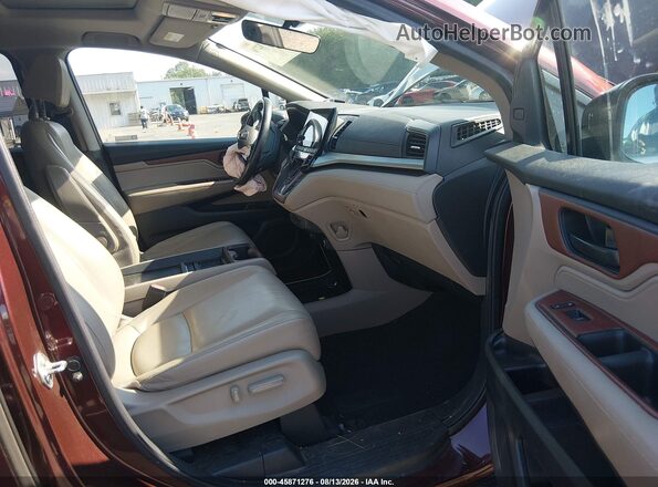 5FNRL6H77JB097137 2018 HONDA ODYSSEY Burgundy Սալոնի դիմացի տեսք