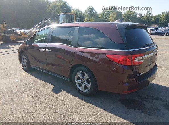 5FNRL6H77JB097137 2018 HONDA ODYSSEY Burgundy Հետևի ձախ