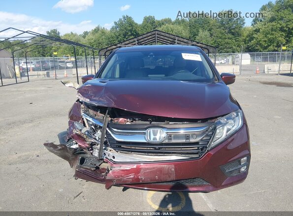 5FNRL6H77JB097137 2018 HONDA ODYSSEY Burgundy Սարքավորումների վահանակի տեսք