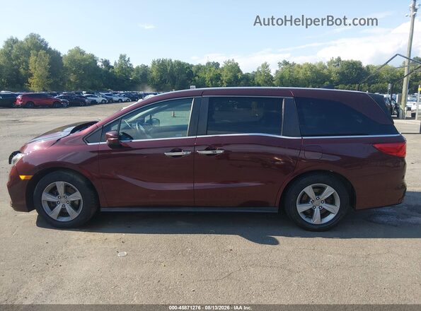 5FNRL6H77JB097137 2018 HONDA ODYSSEY Burgundy Սալոնի 360 աստիճան տեսք