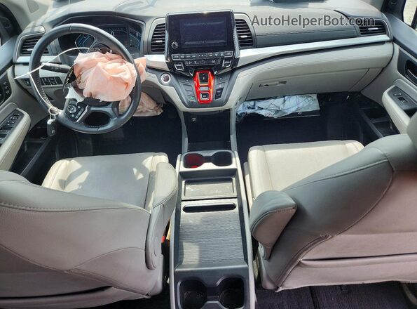 5FNRL6H77KB126542 2019 HONDA ODYSSEY Blue Առջևի վահանակի տեսք