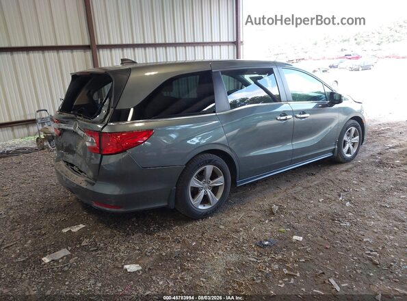 5FNRL6H77LB001655 2020 HONDA ODYSSEY Бирюзовый Задняя правая четверть