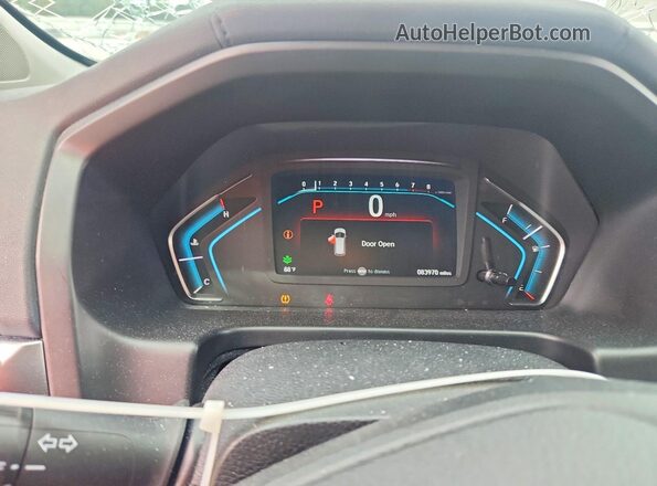 5FNRL6H77LB060267 2020 HONDA ODYSSEY Gray Widok zestawu wskaźników