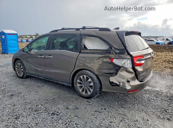 5FNRL6H77NB041348 2022 HONDA ODYSSEY Brown Հետևի ձախ