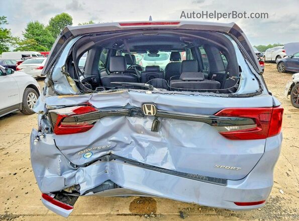 5FNRL6H77RB063002 2024 HONDA ODYSSEY Blue Widok z tyłu