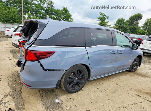 5FNRL6H77RB063002 2024 HONDA ODYSSEY Blue Tył prawy