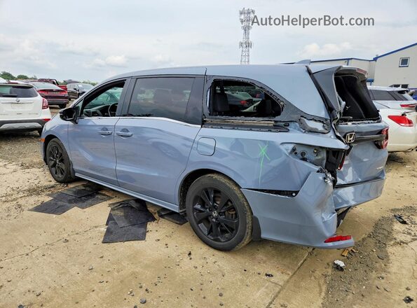 5FNRL6H77RB063002 2024 HONDA ODYSSEY Blue Tył lewy