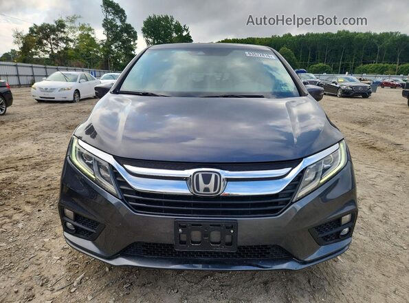 5FNRL6H78JB070853 2018 HONDA ODYSSEY Gray წინა ხედი