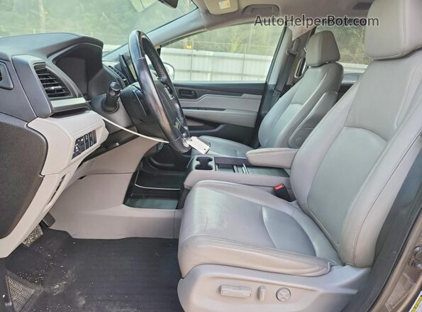 5FNRL6H78JB070853 2018 HONDA ODYSSEY Gray წინა სალონის ხედი