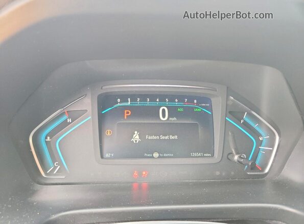 5FNRL6H78JB070853 2018 HONDA ODYSSEY Gray ხელსაწყოთა პანელის ხედი