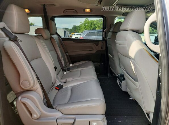 5FNRL6H78JB070853 2018 HONDA ODYSSEY Gray უკანა სალონის ხედი