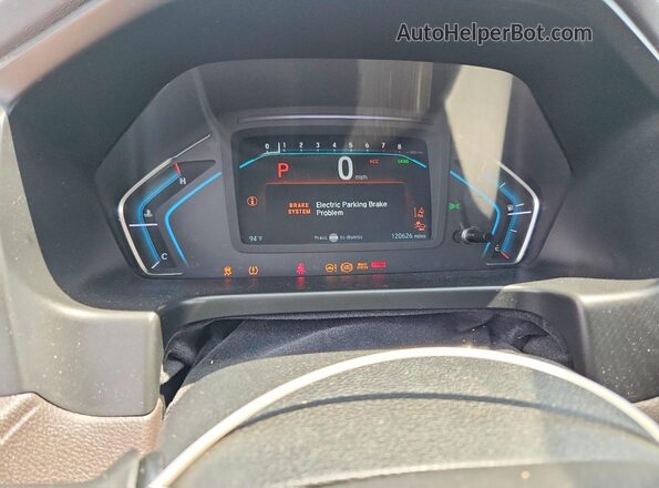 5FNRL6H78JB105858 2018 HONDA ODYSSEY Gray Instrument cluster view