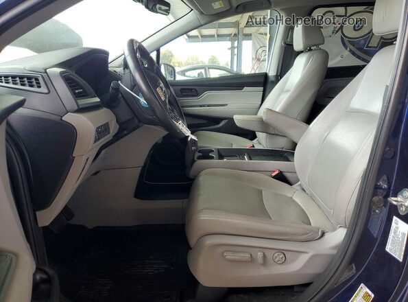 5FNRL6H78KB049597 2019 HONDA ODYSSEY Blue Front interior view