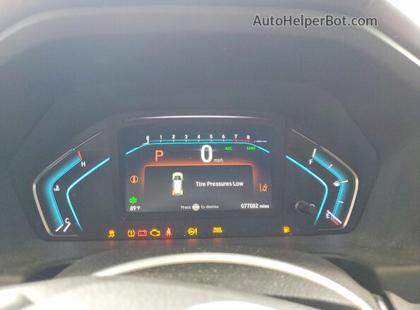 5FNRL6H78KB049597 2019 HONDA ODYSSEY Blue Instrument cluster view