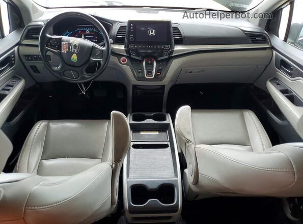 5FNRL6H78KB049597 2019 HONDA ODYSSEY Blue Dashboard view