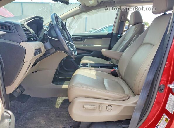 5FNRL6H78NB004342 2022 HONDA ODYSSEY Red Vista interior delantera