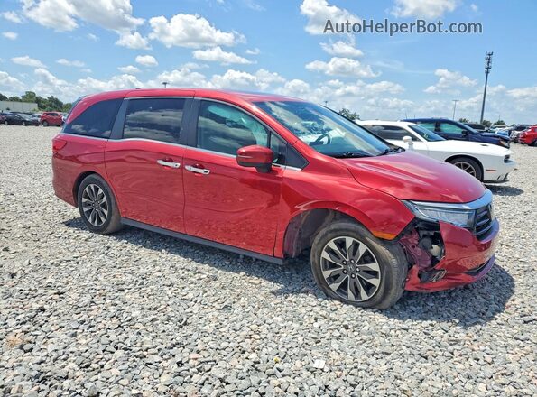 5FNRL6H78NB004342 2022 HONDA ODYSSEY Red Delantero derecho