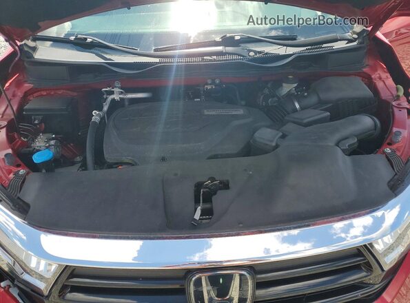 5FNRL6H78NB004342 2022 HONDA ODYSSEY Red Vista del compartimento del motor