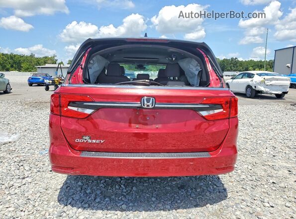 5FNRL6H78NB004342 2022 HONDA ODYSSEY Red Vista trasera