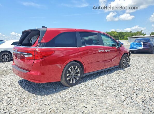 5FNRL6H78NB004342 2022 HONDA ODYSSEY Red Trasero derecho