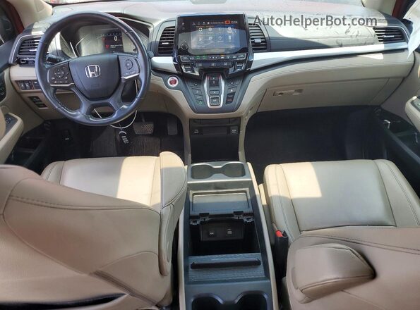 5FNRL6H78NB004342 2022 HONDA ODYSSEY Red Vista del salpicadero