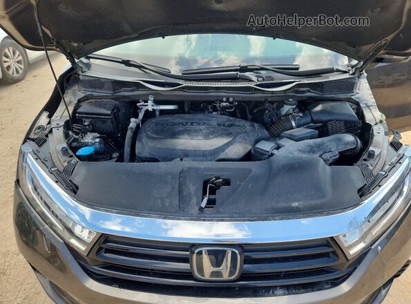 5FNRL6H78NB041097 2022 HONDA ODYSSEY Gray Вид підкапотного простору