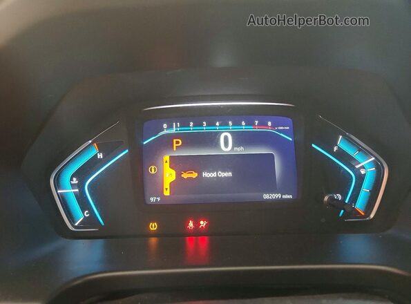 5FNRL6H79JB030006 2018 HONDA ODYSSEY White ხელსაწყოთა პანელის ხედი