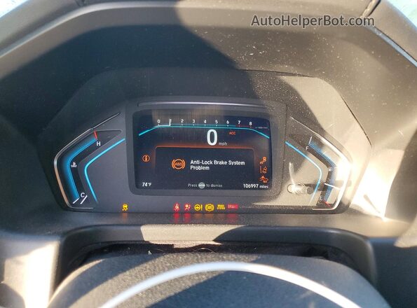 5FNRL6H79KB009867 2019 HONDA ODYSSEY Blue Вид щитка приладів
