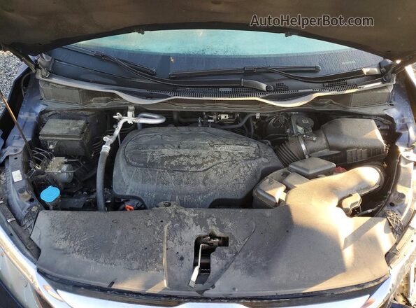 5FNRL6H79KB009867 2019 HONDA ODYSSEY Blue Вид підкапотного простору