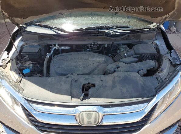 5FNRL6H79KB028354 2019 HONDA ODYSSEY Silver Engine compartment view