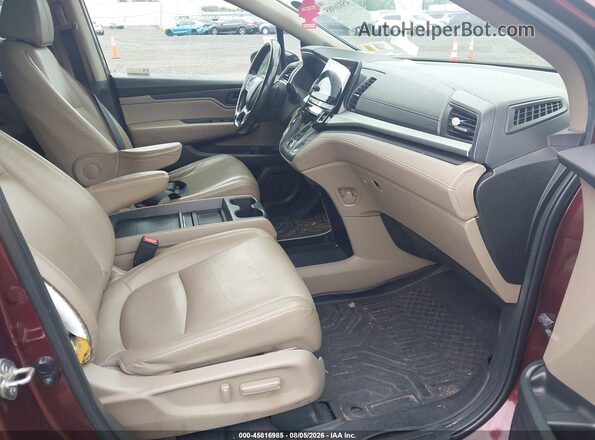 5FNRL6H79KB129698 2019 HONDA ODYSSEY Maroon Front interior view