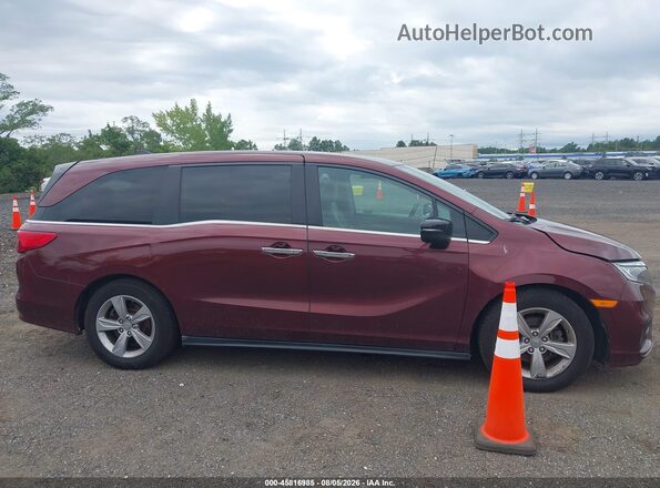 5FNRL6H79KB129698 2019 HONDA ODYSSEY Maroon Rear interior view