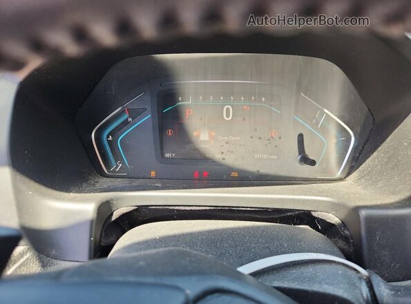 5FNRL6H79NB014605 2022 HONDA ODYSSEY Black Вид щитка приладів