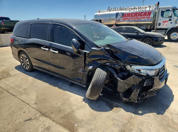 5FNRL6H79NB014605 2022 HONDA ODYSSEY Black Передня права чверть