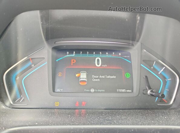5FNRL6H79NB024230 2022 HONDA ODYSSEY Черный Вид щитка приборов