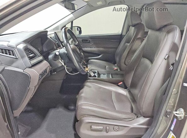 5FNRL6H7XJB069901 2018 HONDA ODYSSEY Gray Вид салону спереду